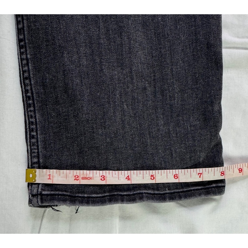 Abercrombie Kids High Rise Wide Leg Jeans Black Size 11/12 Regular Distressed - Picture 12 of 16